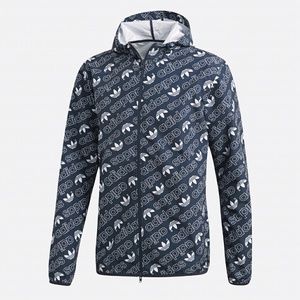 adidas Monogram Zip Up Track Jacket
